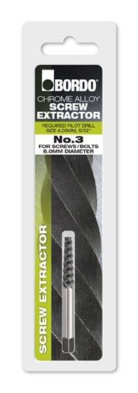 BORDO SCREW EXTRACTOR #3 ( CARDED - PACK OF 1) 